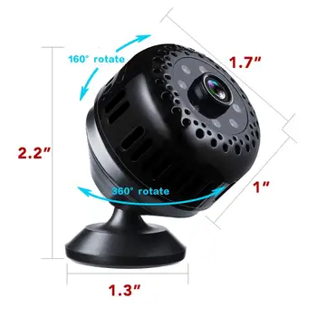 Mini kaamera Home Security Kaamera Yilutong HD Wireless WiFi Remote View Super Nanny Cam Väike Recorde Ip kaamera