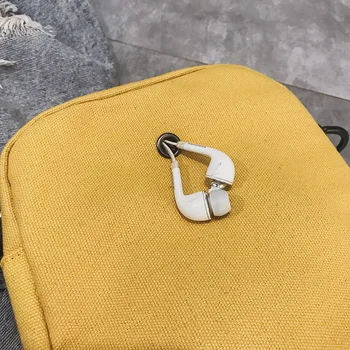 Mini lõuend kott naiste messenger bag 2020 õlakott mobiiltelefoni Kott Õpilane Kiri Crossbody Tõmblukk Klapp B0068