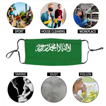 Mitte-Kasutatav Lipu Saudi Araabia Suu Mask Anti Haze Tolmukindel Kaitse Kate Respiraatorit Muffle