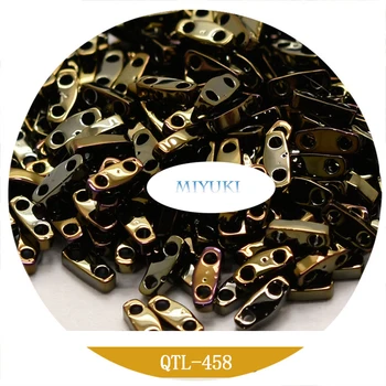 Miyuki on Imporditud Jaapani QTL 5*1.2*1.9 mm 1/4 Tila Helmed Metallik Seeria Beaded 3G
