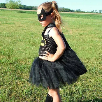 Moeble Halloween Kleidid Tüdruk Tutu Kleit Batman Mask Beebi Jõulud Superkangelane Cosplay Kostüüm Tüdruk Kleidid