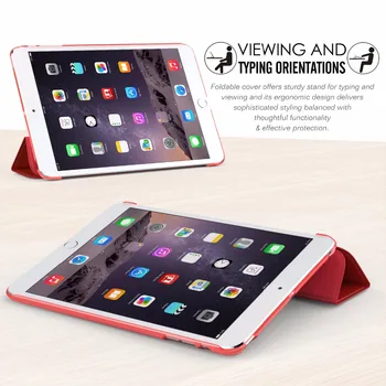 MoKo puhul Apple iPad Mini 3/2/1 ,Õhuke, Kerge Smart Shell Seista Kaas Läbipaistev Jäätunud seljakaitse iPad