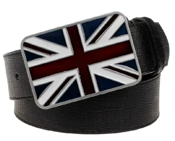 Mood meeste Vöö nahast Briti riigilipp vöö Metallist UK lipud vöö Union Jack Kingitus Meestele, naistele 