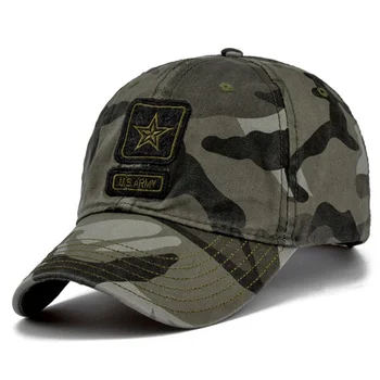 Mood puuvill hip-hop armee mütsid Kamuflaaž Baseball Cap Mees Vabaaja Korter Armee Müts Naiste Suvel Mereväe Tihend Armee Snapback mütsid