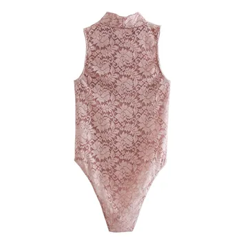 Mood Silma Sheer Lace Bodysuit Kõrge Kaelusega Seksikas Bodysuit Naiste 2020 Teddies Catsuits Mood Keha Mujer Pool Clubwear