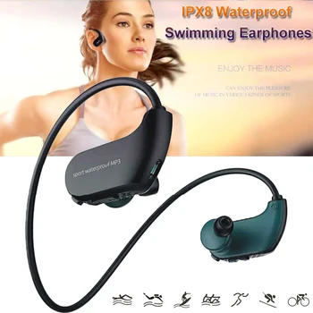 Mood Väljas ipx8-ga-Veekindel Sukeldumine Töötab ujumine Kõrvaklapid MP3 Player 4GB Mälu Tolmukindel HiFi Muusika Kõrvaklapid
