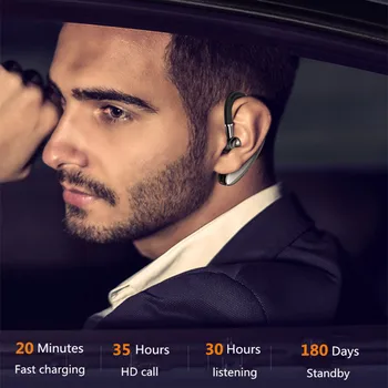 MPCQC 2020. aasta Uus Juhtmeta Bluetooth-Kõrvaklapp Äri-Kõrvaklapid koos Mic-Vabad kõne Kõrva-konks Kõrvaklapid, iPhone ja Android ja IOS