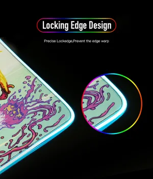 MRG Anime Jojo Veider Seiklused Suur Arvuti Mängude RGB Mouse Pad Anti-slip Loomulik Puldiga Serv Tabel Matt