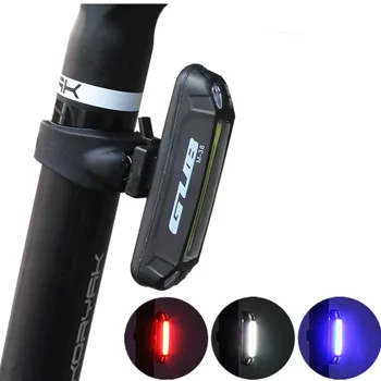 MTB Ratas Kerge Maantee Jalgratas Seatpost LEDLight Ohutus Hoiatus LED USB Laetav Ees Taga Jalgratta Lamp Tail Light 100 luumenit