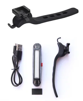 MTB Ratas Kerge Maantee Jalgratas Seatpost LEDLight Ohutus Hoiatus LED USB Laetav Ees Taga Jalgratta Lamp Tail Light 100 luumenit