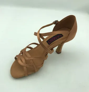 Mugav ja fashional naiste ladina tantsu kingad / banketisaal /salsa/ tango pulm & pidu kingad 6228DTN 8.5 cm kõrge kontsaga