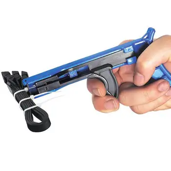 Multifunktsionaalne TG-100 Sinine Nylon Cable Tie Wrap Kinnitamine Sulgemise Relv Zip Pingutamine Tööriist