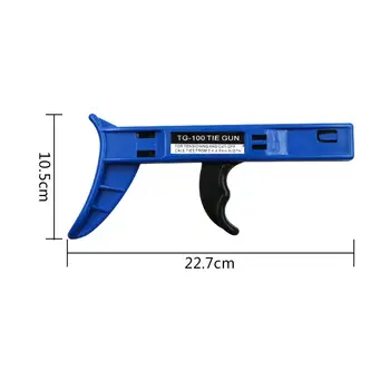 Multifunktsionaalne TG-100 Sinine Nylon Cable Tie Wrap Kinnitamine Sulgemise Relv Zip Pingutamine Tööriist