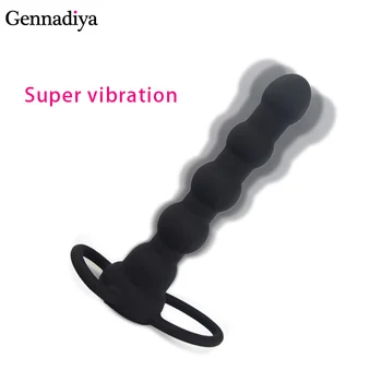 Multispeed Vibratsiooni Topelt Levik Vibraator Meditsiiniline Silikoon Eesnäärme Massaaž Butt Plug veekindel mänguasjad, naiste massager
