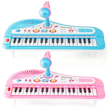 Muusikaga Mänguasi Lastele Klaver 37 Võtmed Mini Elektrooniline Orel Muusikaline Klaver Õpetamise Klaviatuur, Millel On Mikrofon, Haridus Mänguasjad Lastele