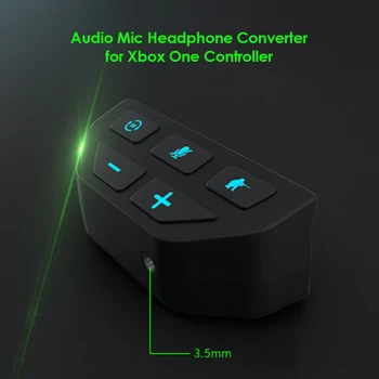 Mängud Tarvikud Stereo-Peakomplekti Adapter Mikrofoniga Kõrvaklappide Converter for Xbox Ühe Töötleja Mängude Jaoks Juhtkangi Heli Kõrvaklappide