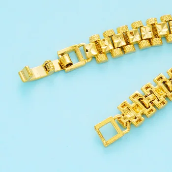 Naine Jewellry Tarvikud lai watchband 24K Kuld Värvi vasest Flash mähkige Mansett käevõru Käevõrud naiste ehted
