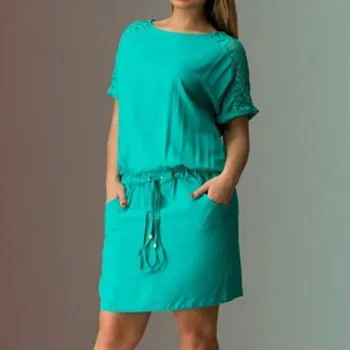 Naiste 5XL Pluss Suurusega Suve Kleit O-Kaeluse Pits Tagasi Õõnes Kleit Sirge Elegantne Seksikas Kleidid Suured Naiste Riided Vestidos