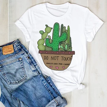 Naiste Lady Suvel Cactus Kassi Multikas Armas Prindi Daamid T Tee Tshirt Naiste Naiste Top, Särk Riided Graafiline Riided T-särk