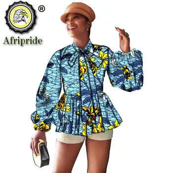 Naiste Mantlid-Aafrika Mood Riided Naistele Ankara Prindi Täis Varruka Liiga Jope Pluss Suurus Riided Outwear S2024008