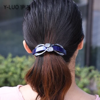 Naiste peakatet uus rhinestone juuksed clip suured juuksed barrettes hobusesaba omanik vibu juuste aksessuaarid naistele