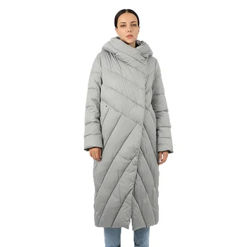 Naiste pikk sulejope Goose parka outwear kapuuts tepitud mantel pluss suurus naine Puuvilla Kvaliteet riided Kanada Veekindel 19-091