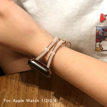 Naiste rihm Apple watch band 40mm 44mm Roostevabast terasest metallist vöö correas käevõru iWatch bänd 38mm 42mm seeria 3 4 5 se 6