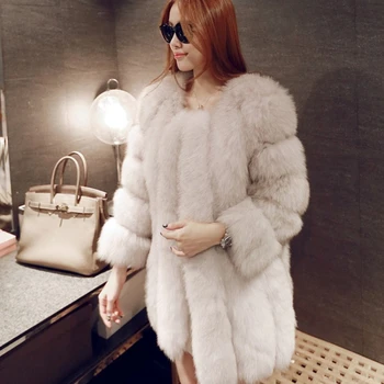 Naiste Talve Jope Mantlid Uus Mood Roosa Faux Fur Coat Elegantne Paks Soe Ülerõivad võltskarusnahka Naiste Jope