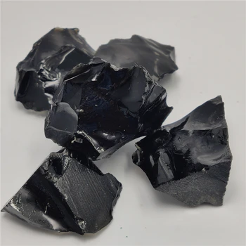 Natural Raw Must Obsidian Kvarts Kivid Rough Rock Kristallid Metafüüsilise Reiki Tervendav Suurus Energia Tervendav Kivi