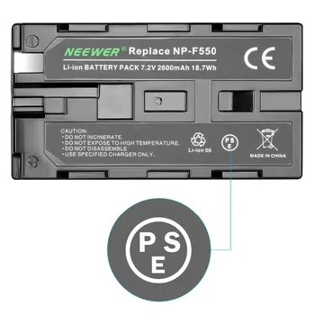 Neewer F100 7-tolline 1280x800 IPS Ekraan, Kaamera Valdkonnas Monitor Komplekt: Toetab 4k sisend Laetav 2600mAh Li-ion Aku
