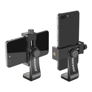 Neewer Nutitelefoni Omanik Vertikaalne Konsool 1/4-tolline Tripod Mount Clip Adapter iPhone11/11 Pro jooksul 1.9-3.9 tolli Laius