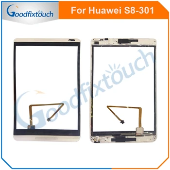 Näiteks Huawei Mediapad M1 8.0 S8-301 S8 301 S8-301U S8-301L Puutetundlik puutepaneeli Klaas, Digitizer liikumisandur valge Raam Raam