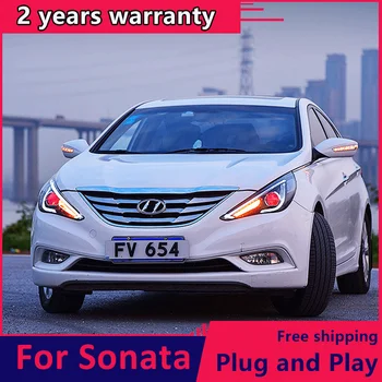 Näiteks Hyundai sonata esitulede Jaoks sonaat 8. 2011-Angel eyes xenon HID KIT Udutuled-LED päevasõidutuled autode tuled