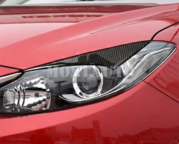 Näiteks Mazda 3 Mazda3 süsinikkiust Esitulede silmalau Kulmu Sisekujundus Kate-2019 2tk Auto Interjööri Aksessuaarid Auto Decor Auto Sisekujundus