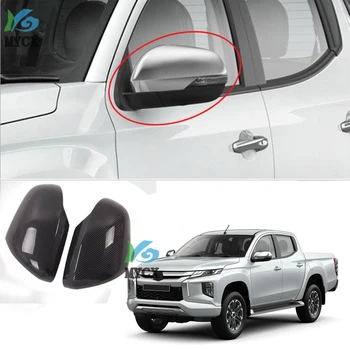 Näiteks Mitsubishi L200 Triton 2019 2020 Ram 1200 Auto Tarvikud süsinikkiust rearview mirror cover tagurdamine peegli kate