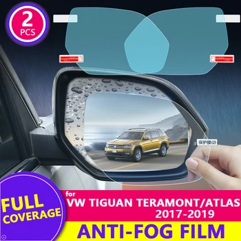 Näiteks VW Teramont Atlas 2017-2019 Rearview Mirror Film HD Anti-Fog Anti-Scratch Veekindel Auto Peegel Kleebis Auto Tarvikud