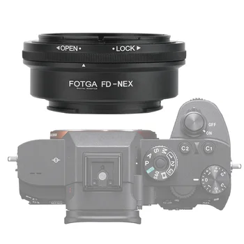 Objektiivi adapter FOTGA FD-NEX Metal Lens Mount Adapter Rõngas Canon FD Objektiiv Sony NEX Peeglita Kaamera Adapter Rõngas