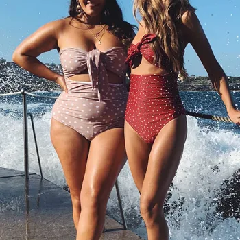 Olkaimeton ühes tükis ujumistrikoo naistele pluss suurus swimwears 2019 bowknot trikoo Seksikas Push Up Supelrõivad Monokini Beachwears