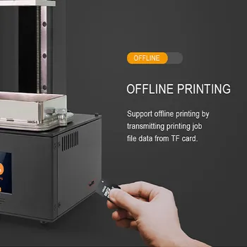 Oranž 10 LCD 3D Printer Taskukohane SLA 3D Printer Metallist korpus Matrixs LED Disain Kiire Jahutamine Suure Täpsusega Vaik Printer