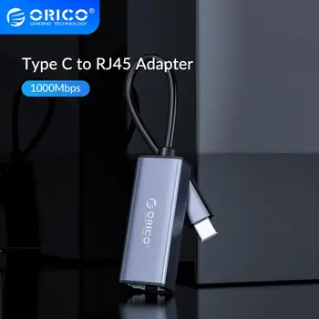 ORICO C-Tüüpi Võrgu Kaart Alumiinium USB-C Ethernet Tüüp C-RJ45 Gigabit Lan Võrgukaart 10/100/1000 MacBook Pro jaoks Windows sülearvuti