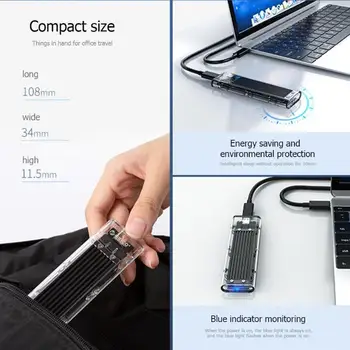 ORICO M. 2 NGFF, et USB3.1 LIIK-M. C 2 SSD Kõvaketta Box 5Gbps kiire 2TB Kaasaskantav Ruum Juhul, USB3.1 M2 HD SSD Puhul
