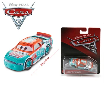 Originaal Disney Pixar Cars 3 Sulam, Auto Mudelid 92# MURRAY CLUTCHBURN Speed Challenge Must Torm Auto Mänguasi Kingitus BRINQUEDO Presente