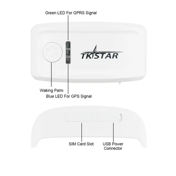 Originaal TKSTAR TK909 Pet GPS-GSM Mini Tracker Lokaator GPS Jälgimise Seade kraega koer Koer Kass Tasuta Jälgimine Reaalajas