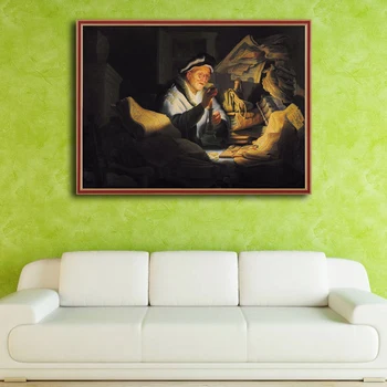 OUYIJIA Rembrandt Kuulsa Pildi Rhinestone Iseloomuga Portreed 5D DIY Õli Mosaiik Diamond Maali Tikandid Teenetemärgi Kingitus