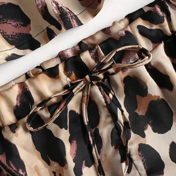 Ownest Uued 2tk Naiste Sexy Spagetid Rihm Tank lühikesed Püksid Leopard Printida Pits Sleepwear Babydoll Nightwear Pidžaama Komplekt