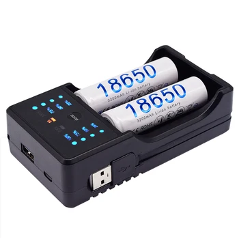 PALO USB Intelligentne Laadija 1,2 V, Ni-Mh AA AAA aku 18650 26650 14500 3,7 V Li-ioon Laetav aku Power Bank eest