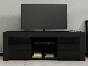 Panana 120cm Kaasaegne LED elutoas TV, Kapid kõrgläikega Doorshigh TV alus Sideboard Matt Mueble de televisión muebles tv