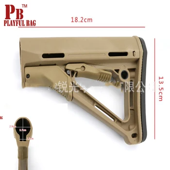 PB PlayfOutdoor sport CS mänguasi taktikaline nailon CTR bracket Jinming 8 M4 vee kuuli, relv nailon muudetud tagumise kanduri liitmikud QD17