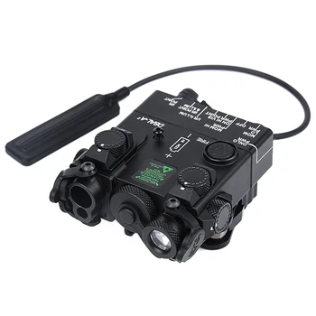 PEQ-15A DBAL-A2 Dual Beam, mille Eesmärk on Laser IR & Punane/Roheline/Sinine Laser LED Valge Valgus Valgusti Remote Aku Kasti Vahetus