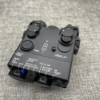 PEQ-15A DBAL-A2 Dual Beam, mille Eesmärk on Laser IR & Punane/Roheline/Sinine Laser LED Valge Valgus Valgusti Remote Aku Kasti Vahetus